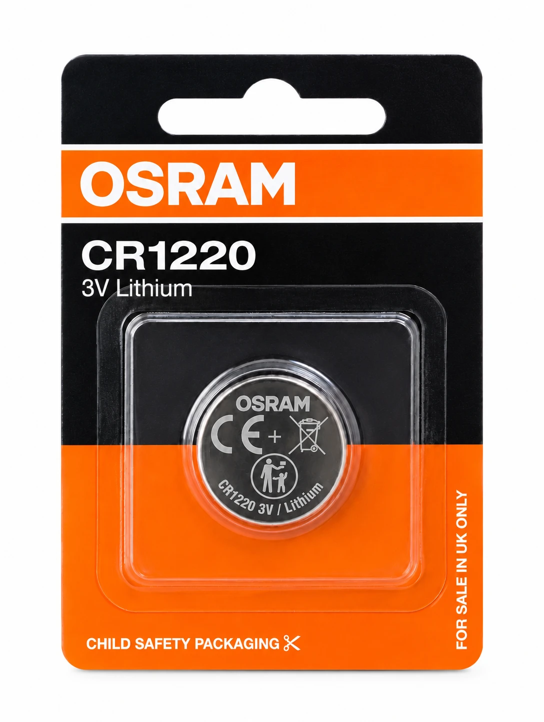 OSRAM 3V Lithium Coin Cell Battery CR1220