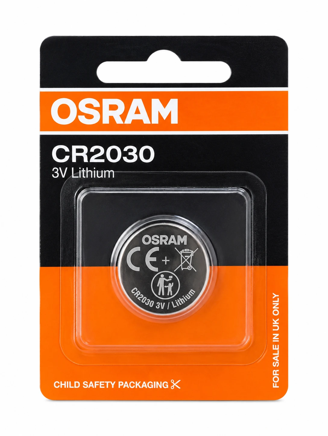 OSRAM CR2030 3V Lithium Coin Cell Battery