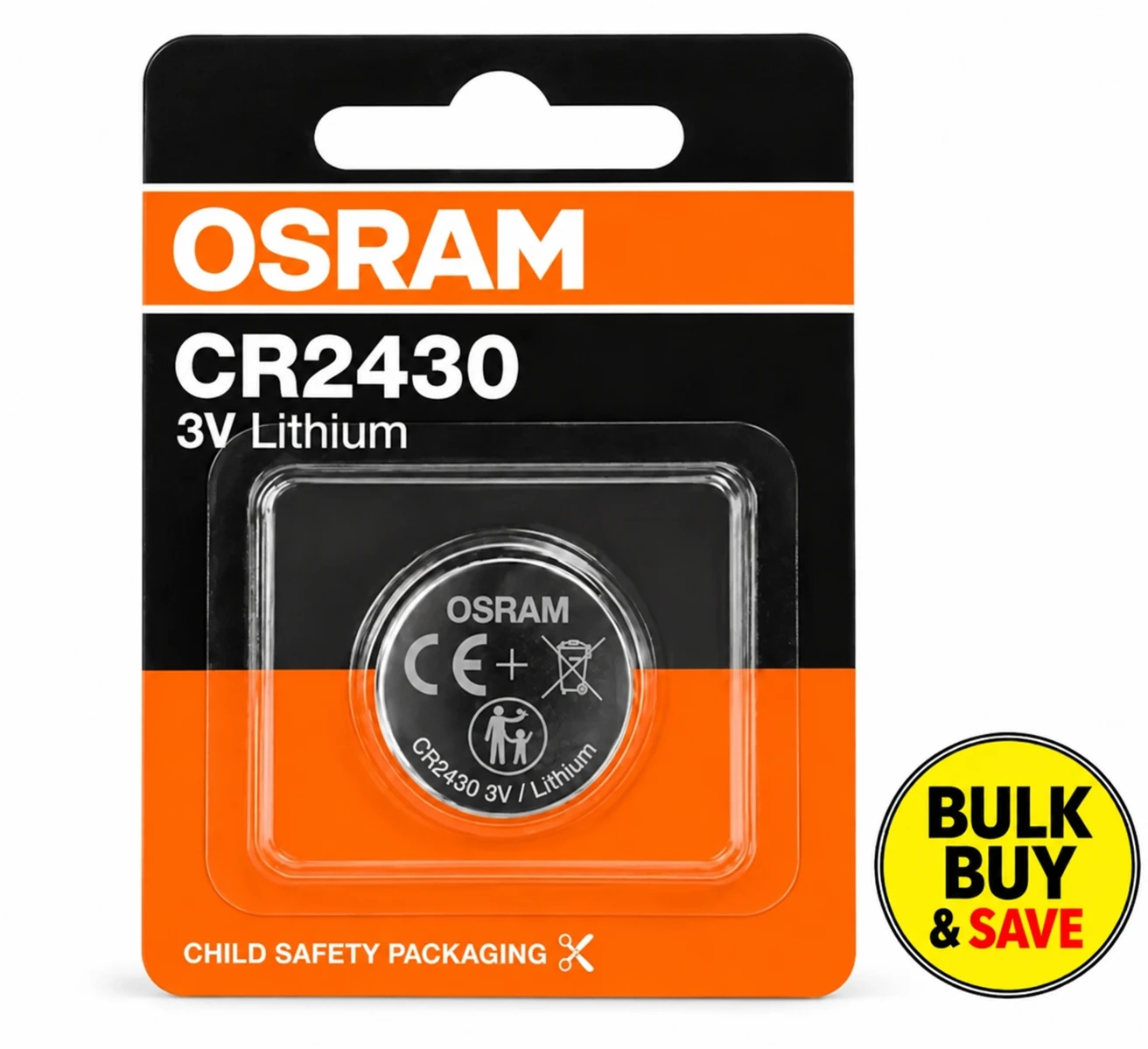 OSRAM CR2030 3V Lithium Coin Cell Battery BULK BUY