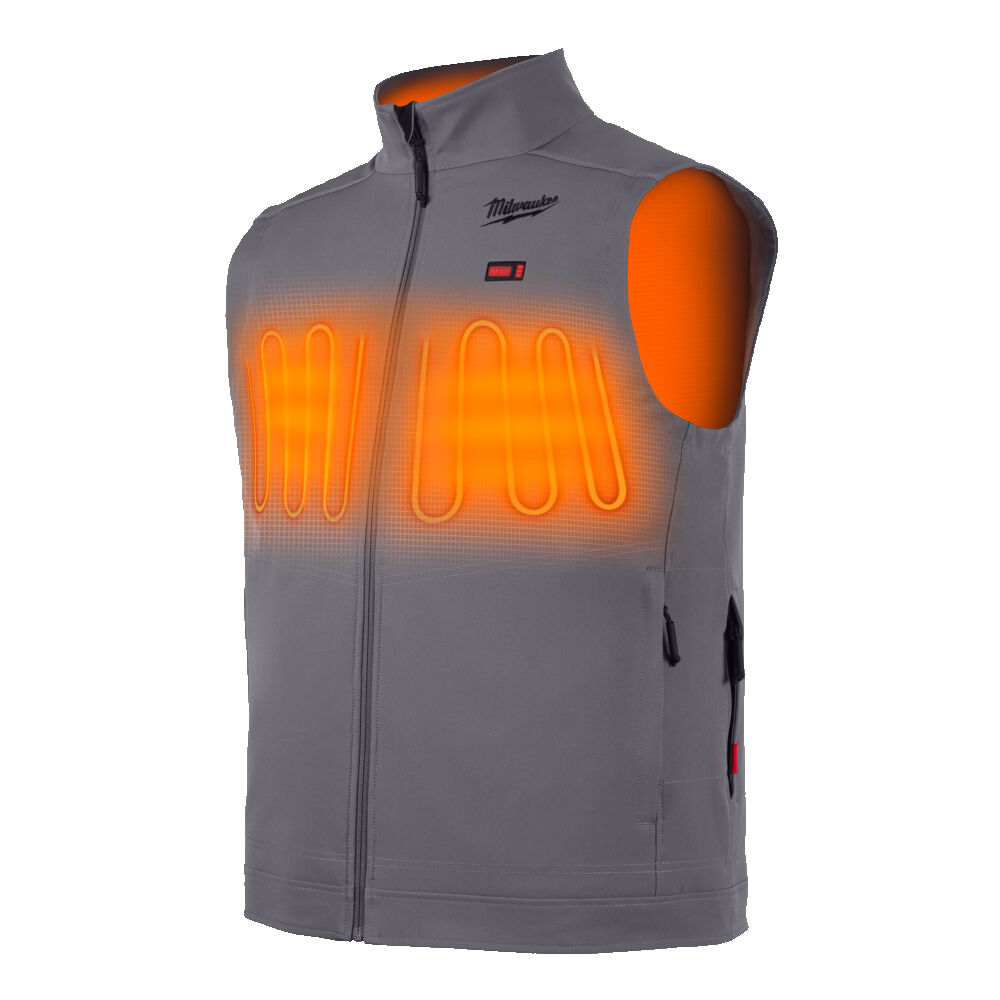 Milwaukee M12 Heated Workwear Vest, Grey Colour medium