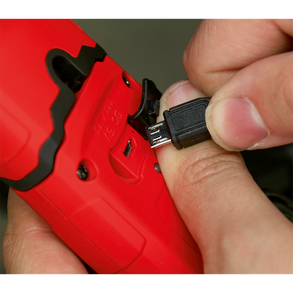 Rechargeable 360° Inspection Light 3W COB & 1W SMD LED Red Lithium-Polymer | Mini, lightweight light with exclusive patented design owned by and registered to Sealey. | toolforce.ie