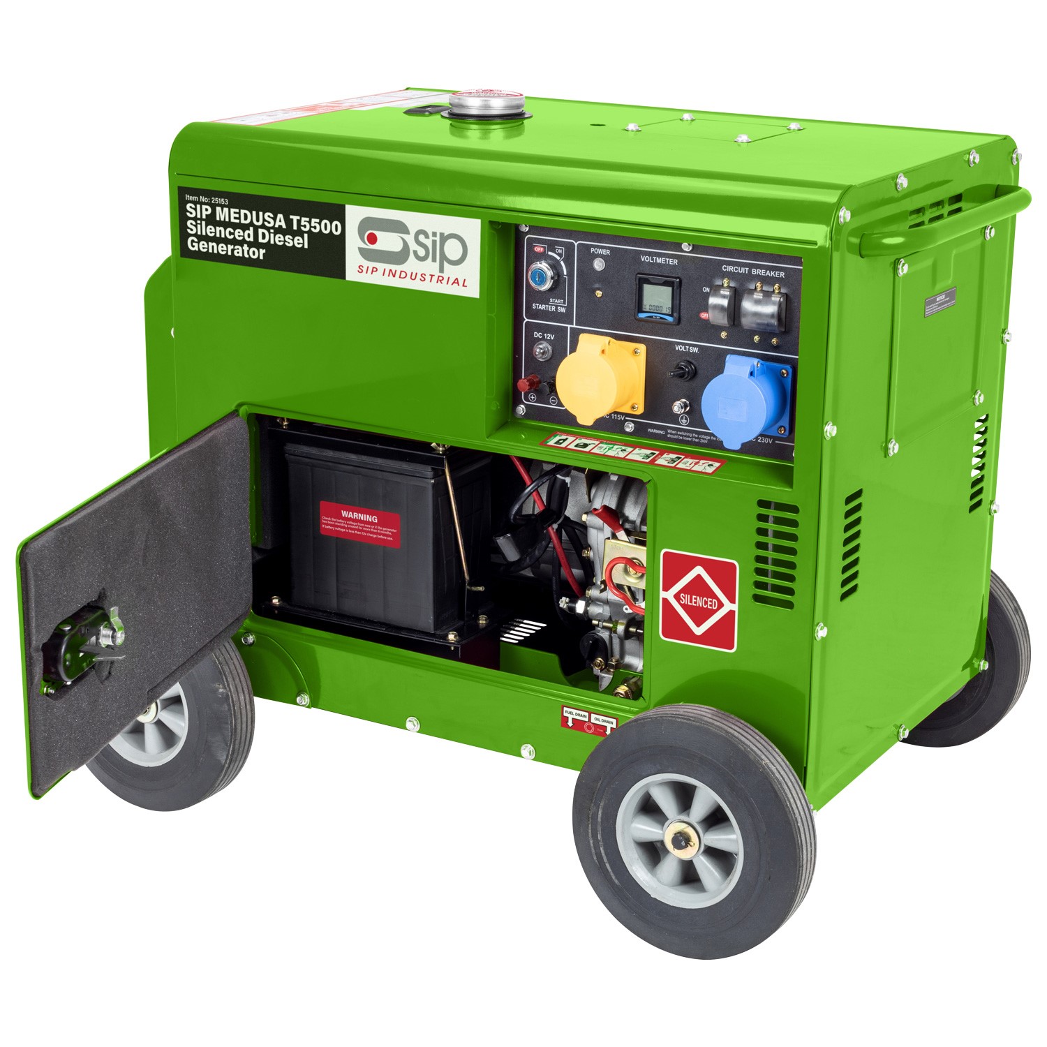 Portable Silenced Diesel Generator 25153