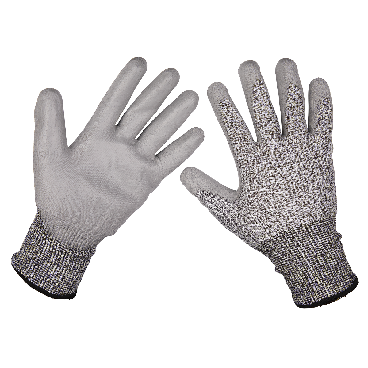 Sealey Anti-Cut PU Gloves (Cut Level C - Large) - Pair 9139L