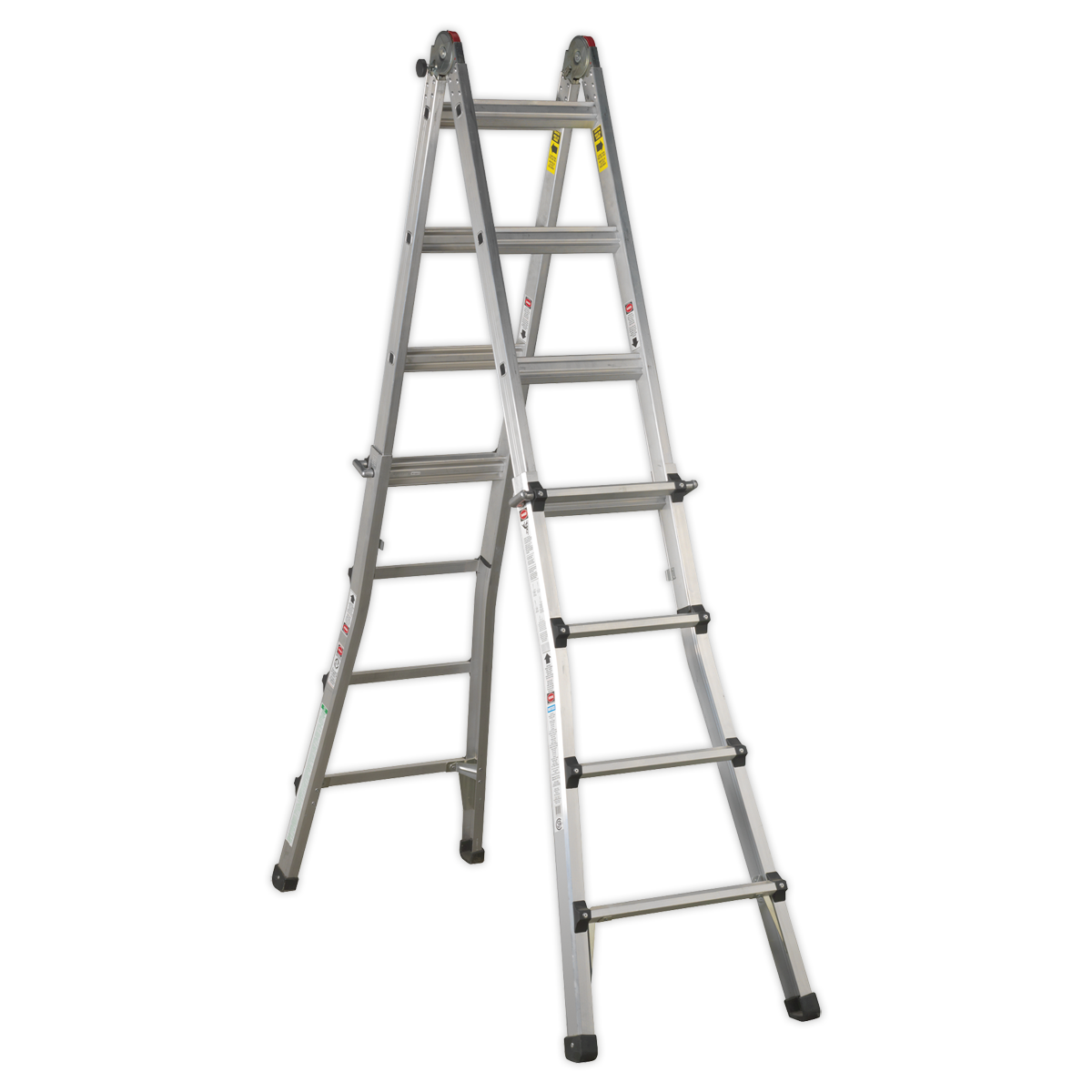 Sealey Aluminium Telescopic Ladder 4-Way EN 131 Adjustable Height AFPL3
