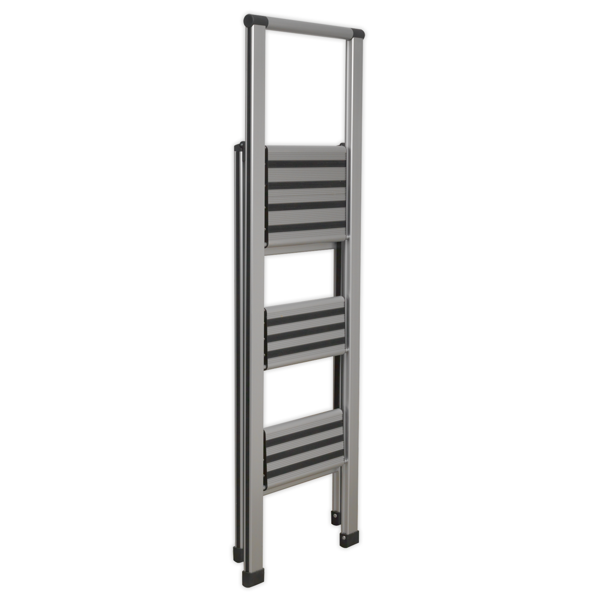 Sealey Aluminium Professional collapsible Step Ladder 3-Step 150kg Capacity APSL3