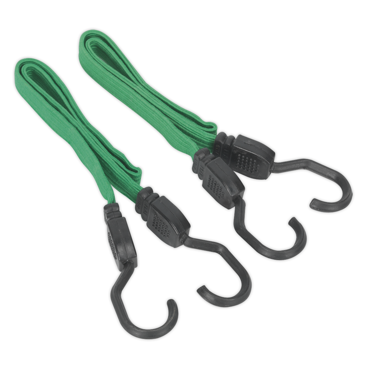 Sealey Flat extra-strong Bungee Cord Set 2pc 610mm BCS16