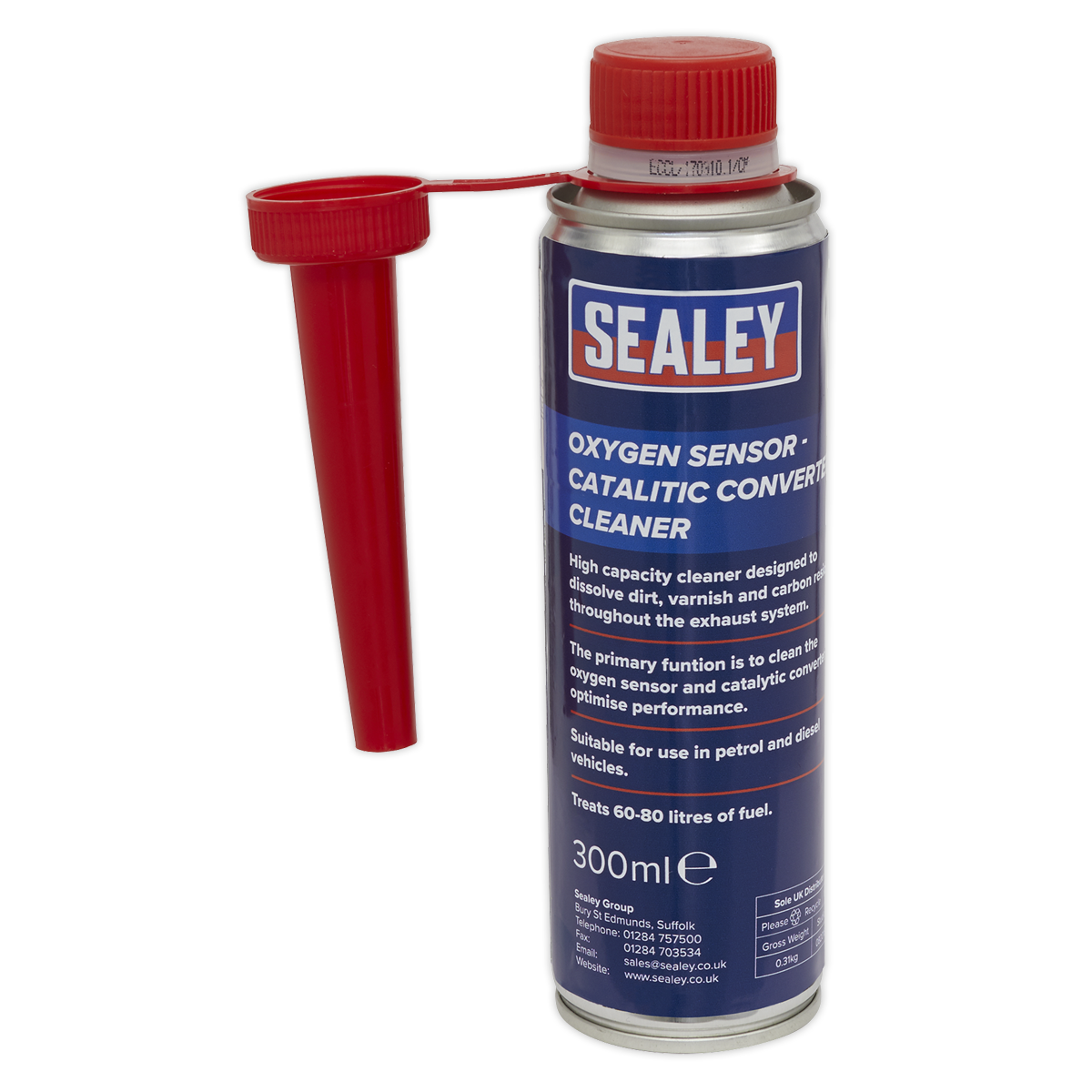 Sealey Oxygen Sensor - Catalytic Converter Cleaner 300ml CCOS300