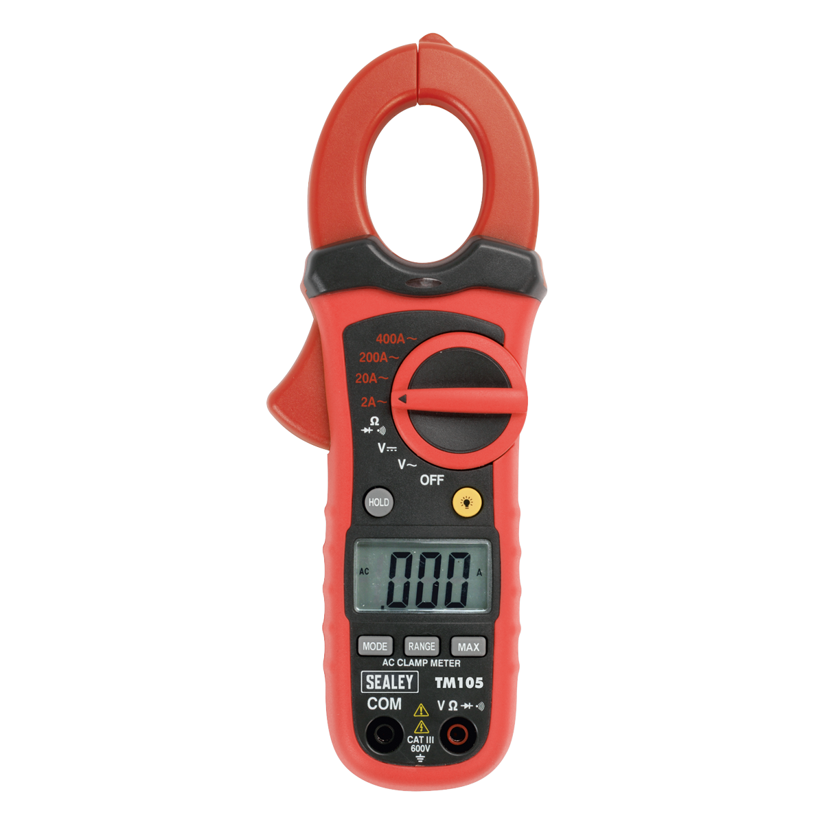 Sealey Professional Auto-Ranging Digital Clamp Meter NCVD - 6-Function TM105