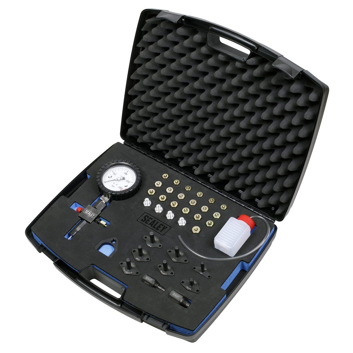 Essential tool for accurately measuring the high pressure fuel circuit of diesel common rail systems.