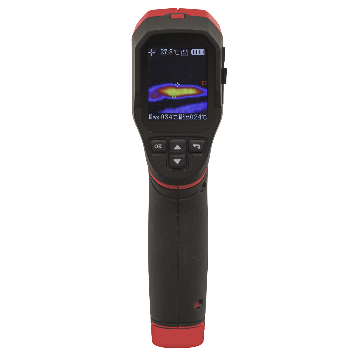 Thermal imaging camera for the detection of high and low temperature
