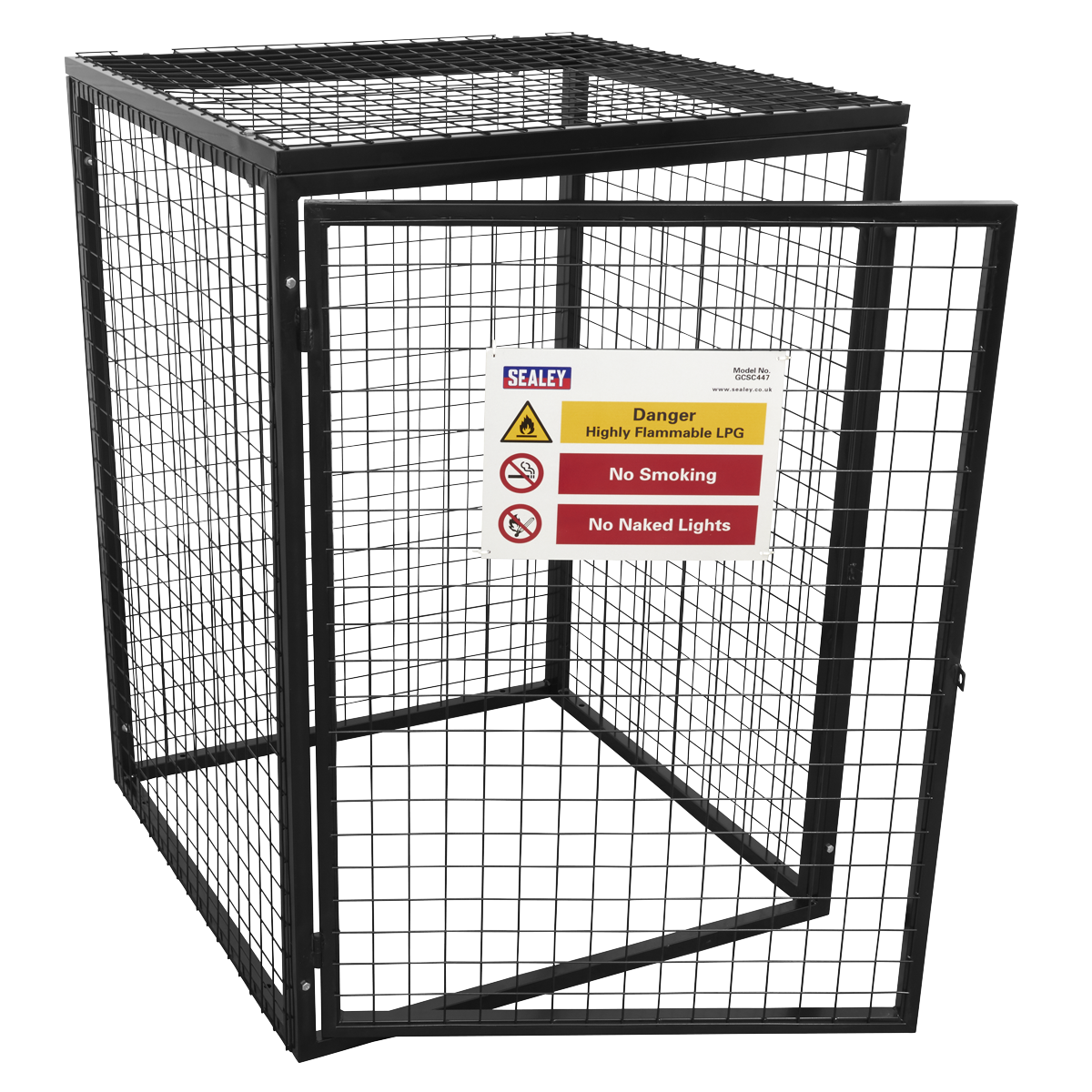 Sealey Gas Cylinder Safety Cage - 4 x 47kg Cylinders GCSC447