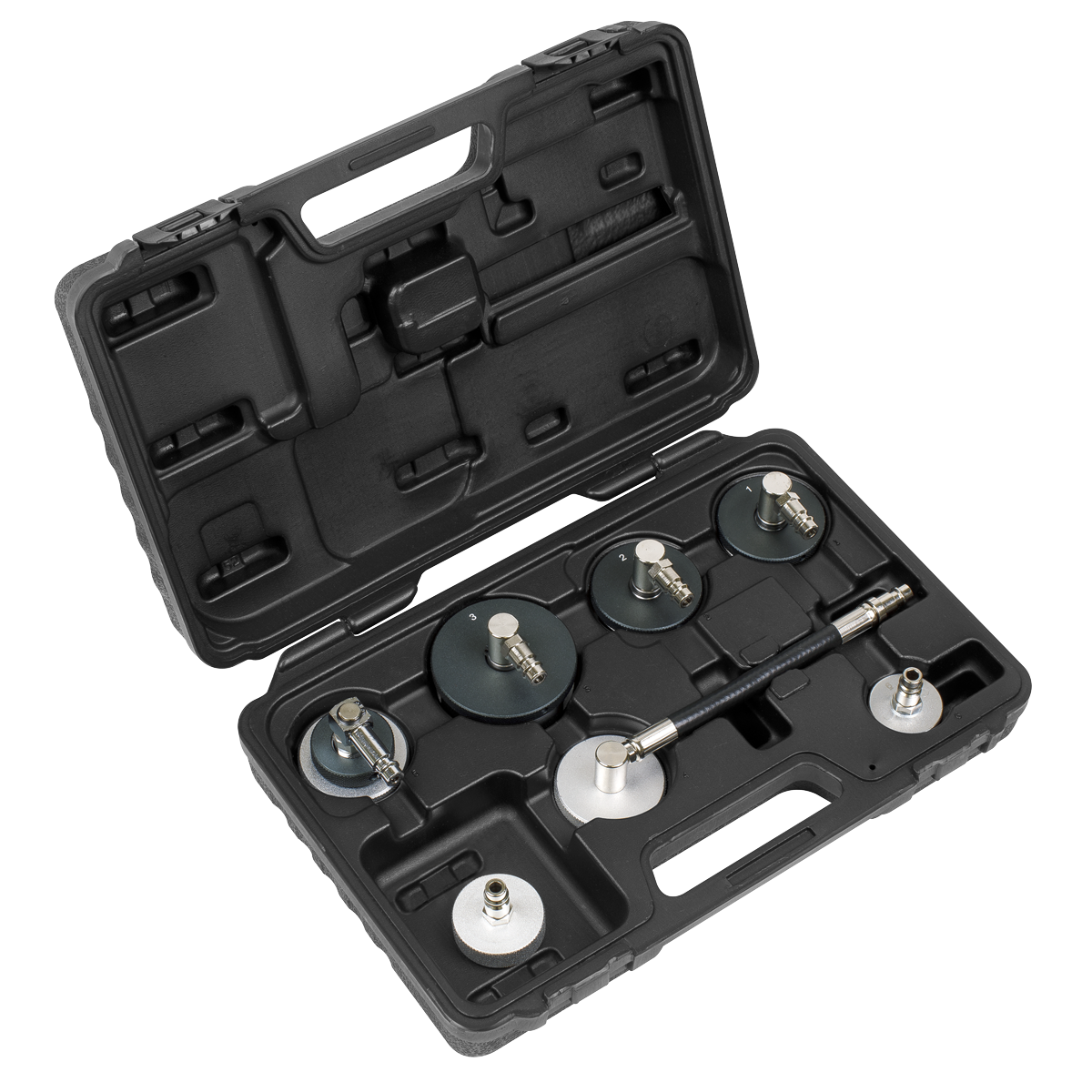 Sealey 7pc Brake & Clutch Pressure Bleeder Cap Set VS0204C