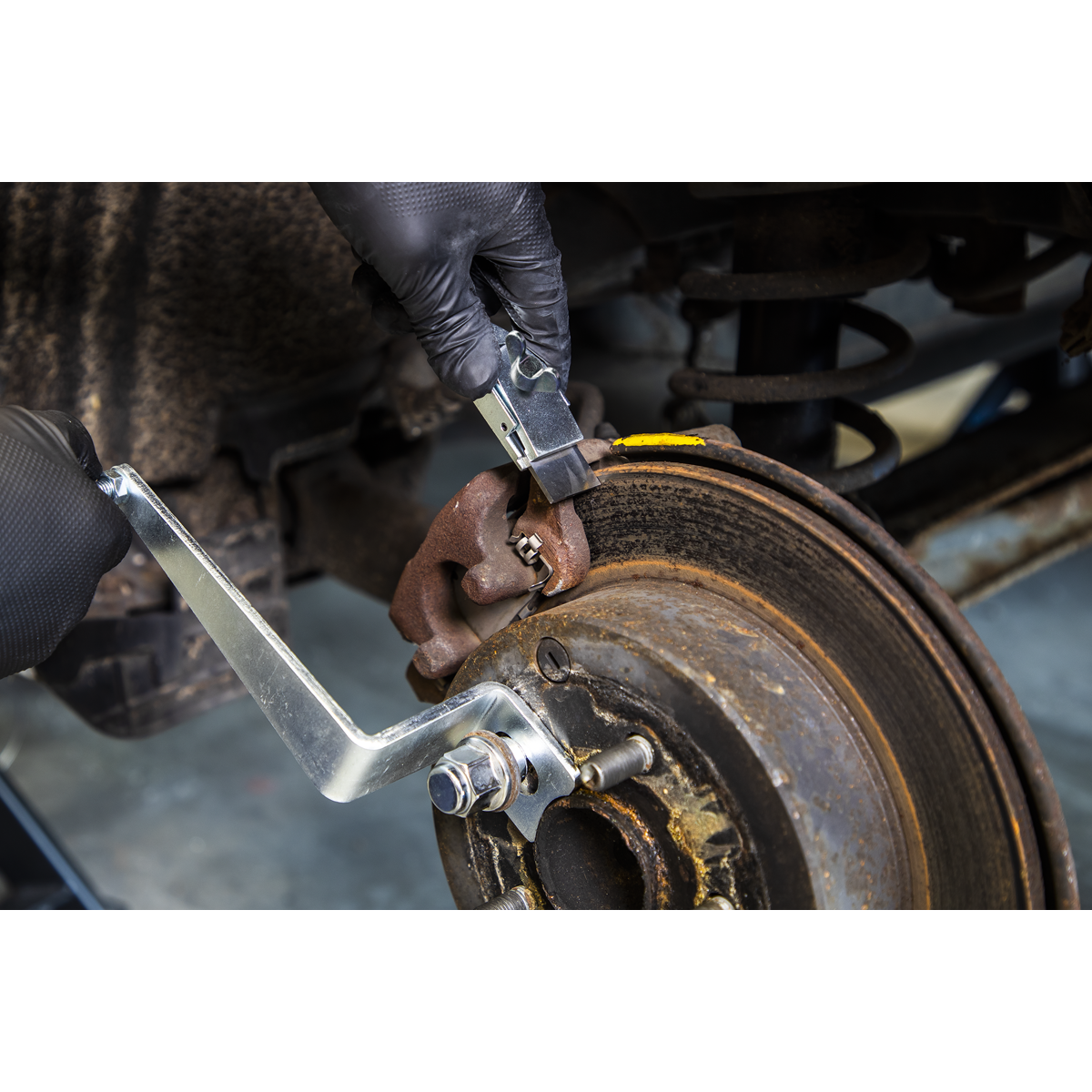 remove the lip and corrosion that can form on the brake disc