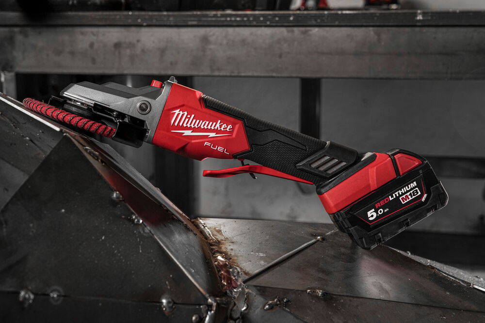 Milwaukee M18 Fuel 125mm Flathead Breaking Angle Grinder with Paddle Switch Kit M18FSAGF125XPDB-0