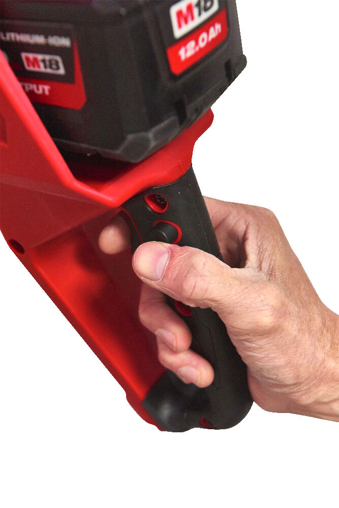 This saw has peak responsiveness and versatility; use the variable speed trigger for total control over the power curve; get an instantaneous throttle response to reach full speed in under one second.