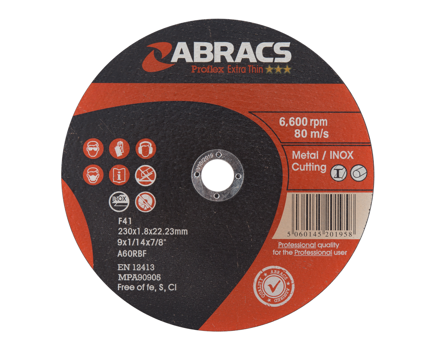 Abracs Proflex Extra Thin Cutting Disc 230mm x 1.8mm INOX PFET23018FI