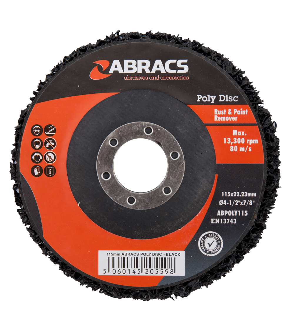 Abracs Poly Disc 115mm Black ABPOLY115