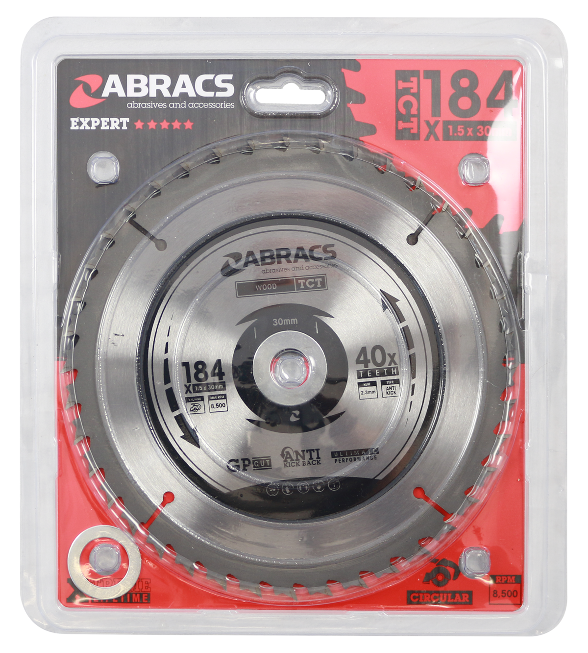 Abracs Replacement wood cutting circular saw blade TCT18440