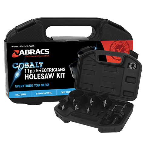 Abracs 11pc Electricians Cobalt Holesaw Kit ABHSCKIT11