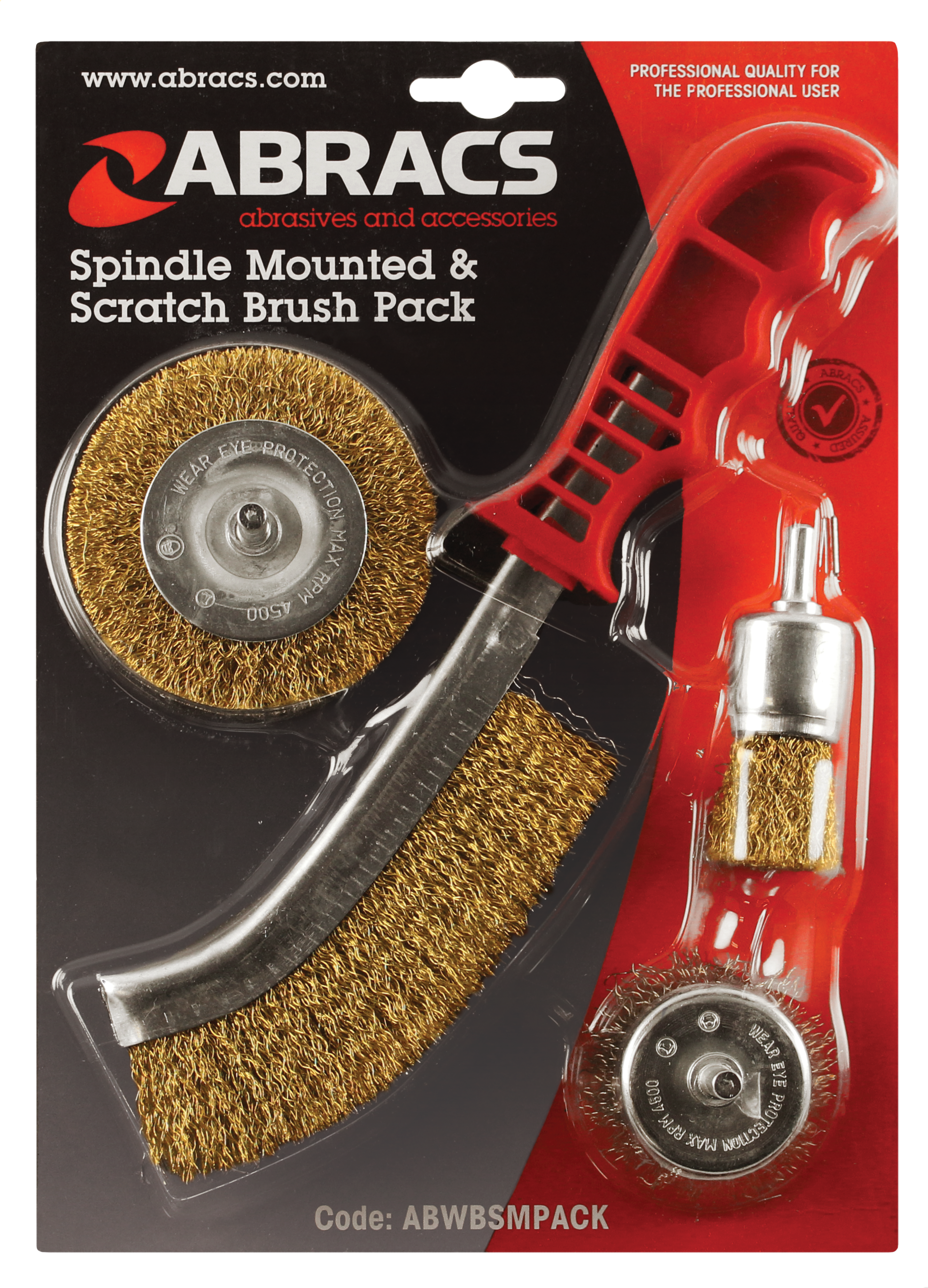 Abracs Spindle Mounted & Scratch Brush Pack ABWBSMPACK