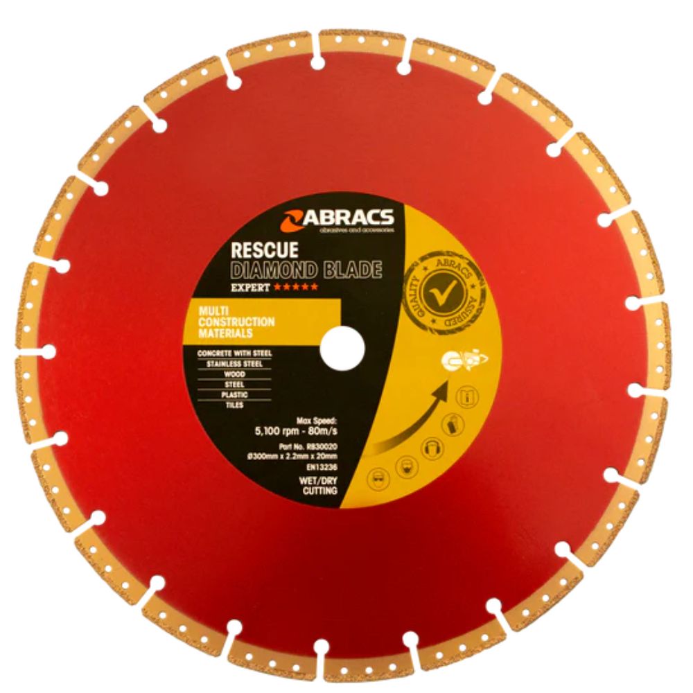 Abracs Rescue Diamond Blade 300mm x 2.2mm x 22mm RB30020