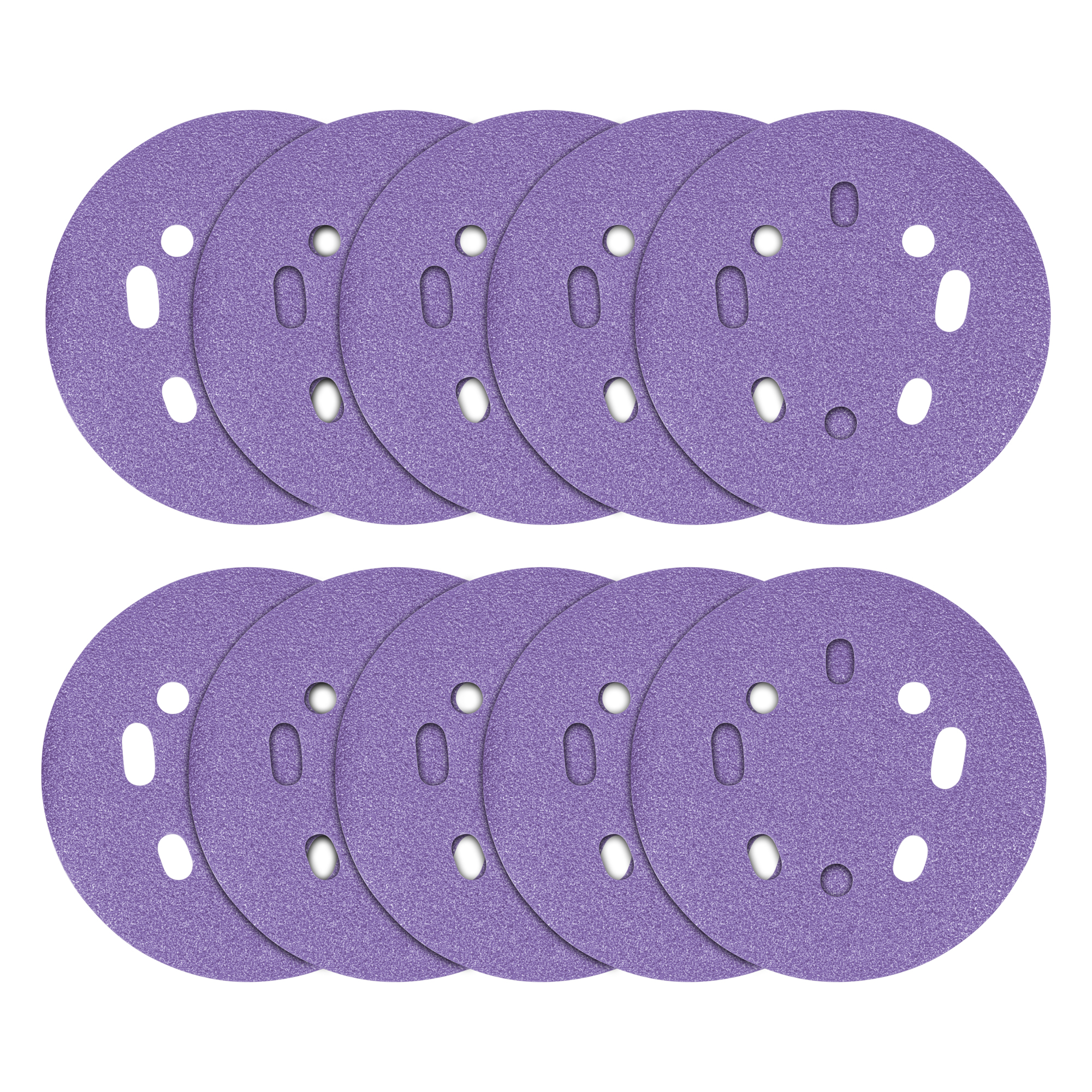 Trend 10 Pack Zirconium Random Orbital 125mm Sand Disc, 60 Grit