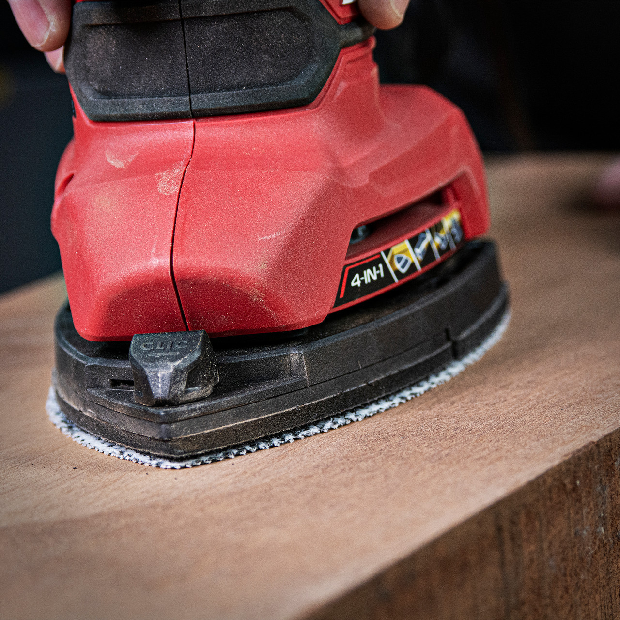 Detail Sander Applications Include flat areas, sanding into corners, keying, preparation, cleaning and fine finishing
