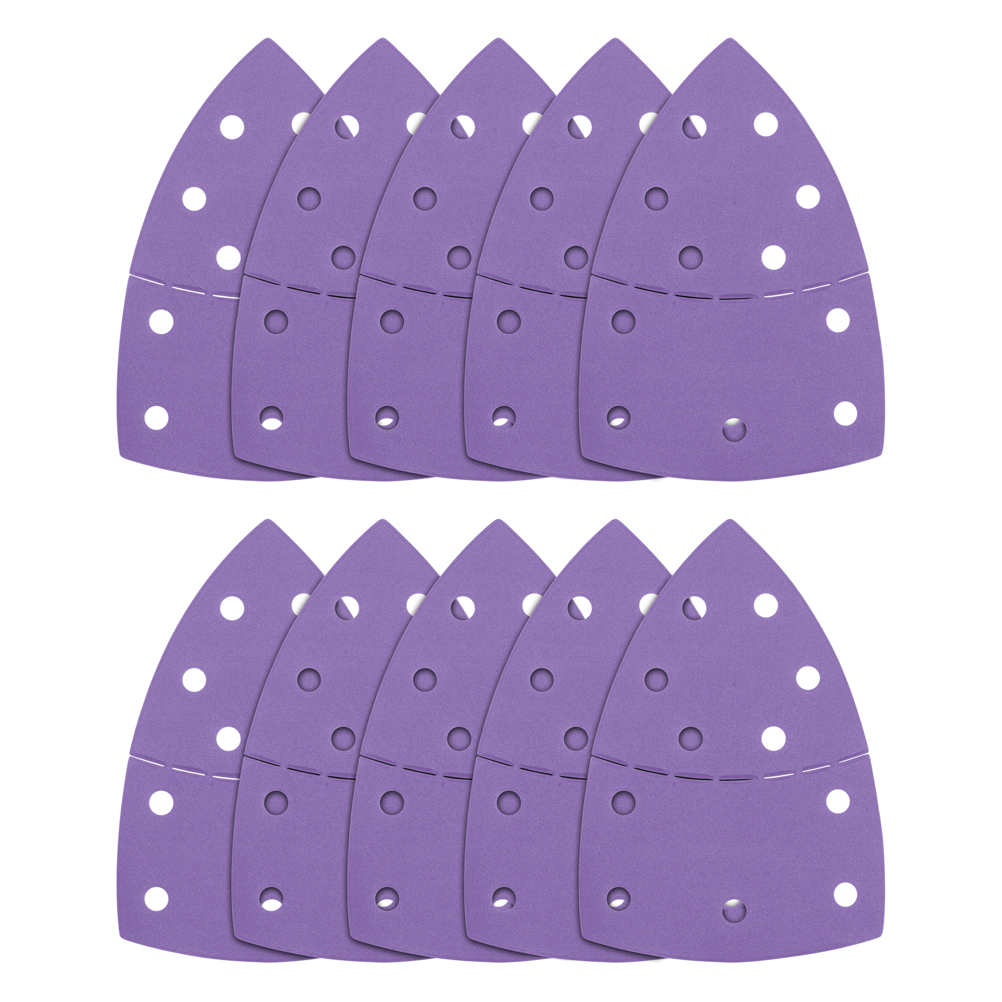 Trend 10 Pack Aluminium Oxide Detail sanding sheet 102mm x 151mm, 120 grit