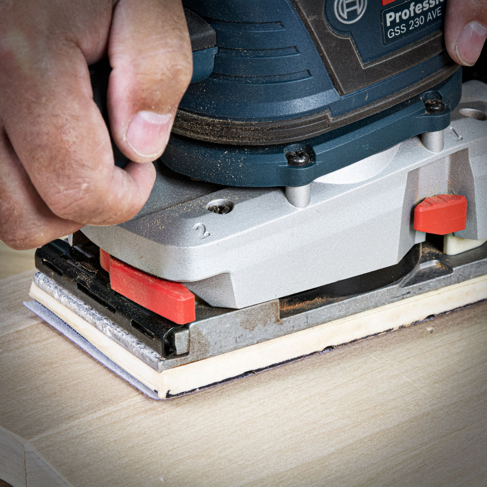 Fits all hook and loop base 1/3 Sheet Sanders