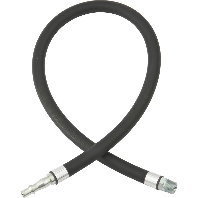 PCL Anti Whip Hose 0.6m of 7mm i/d Hose, Standard Adaptor & R 1/4 Male End Fitting HA2108