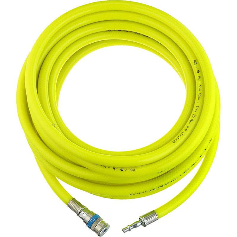 PCL Hose Assembly Yellow High Visibility, 10m of 10mm I/D HA2134HV