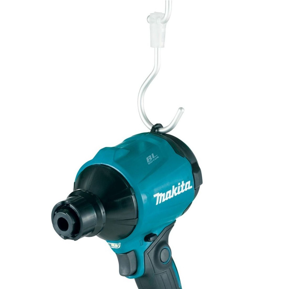 Easy storage with a hook option for the Makita LXT 18V Cordless Dust Blower DAS180Z