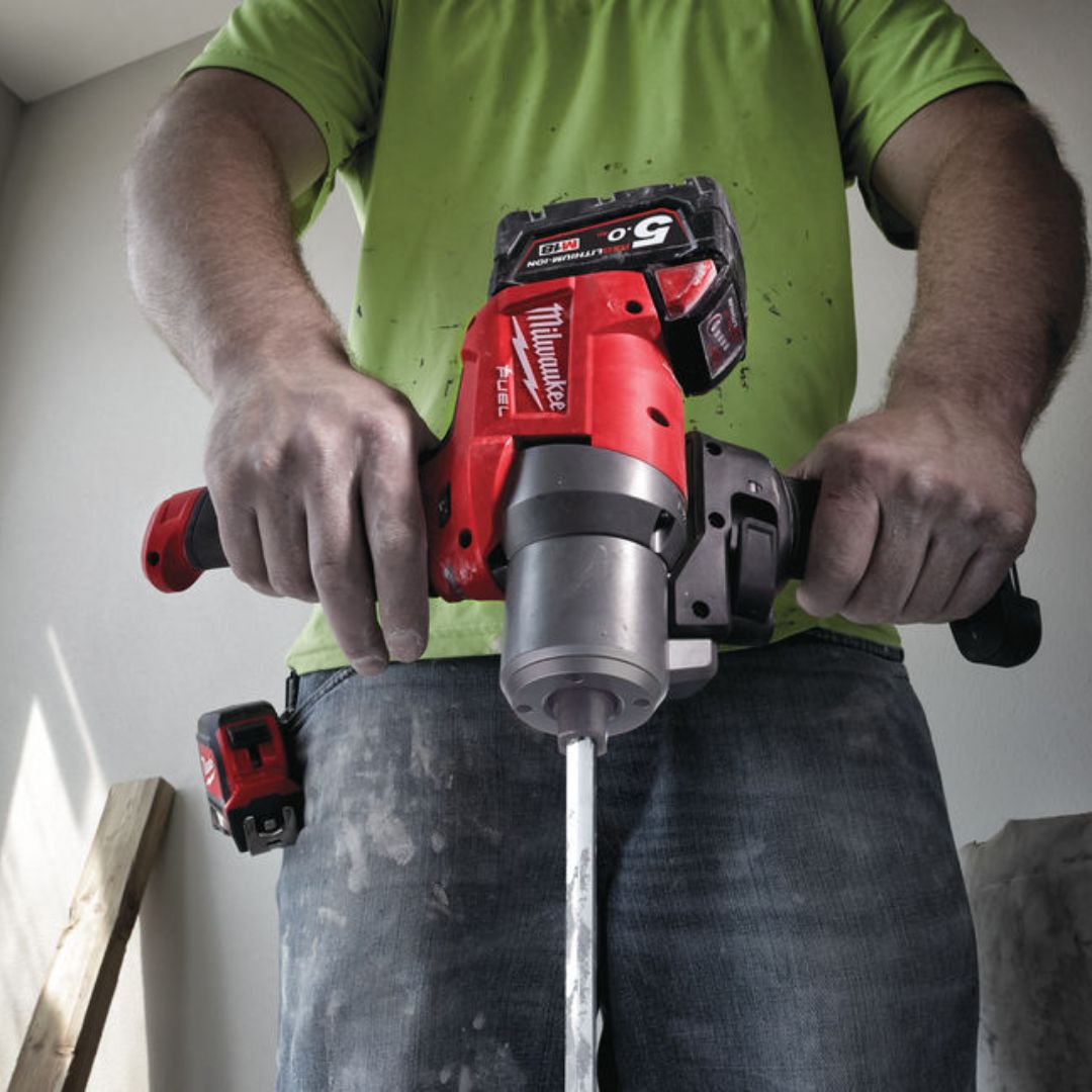 Efficient Mixing with Milwaukee M18 Fuel Paddle Mixer