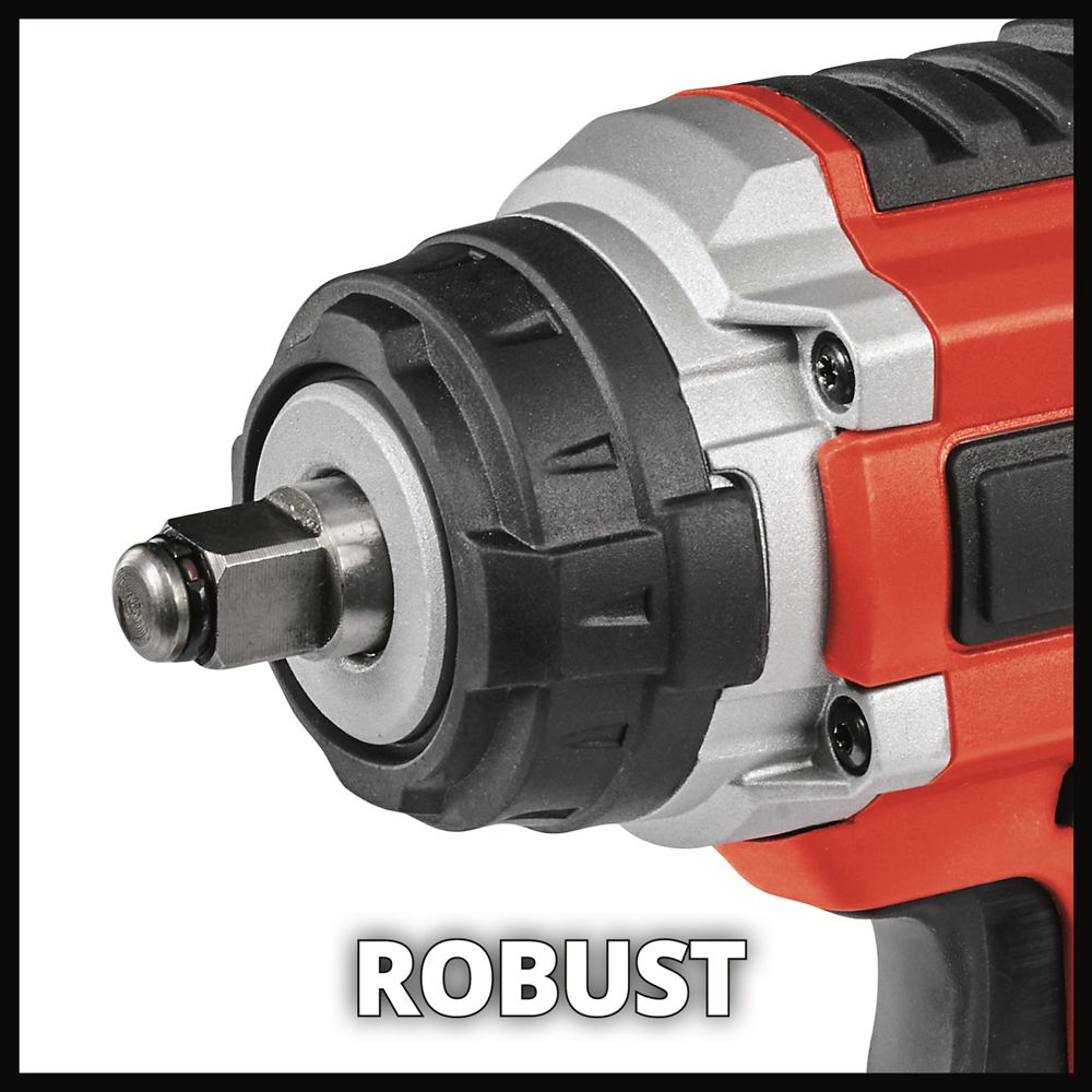 Robust & durable 1/2 impact wrench with bit adapter for screwdriving and a practical nut set for changing vehicle tires