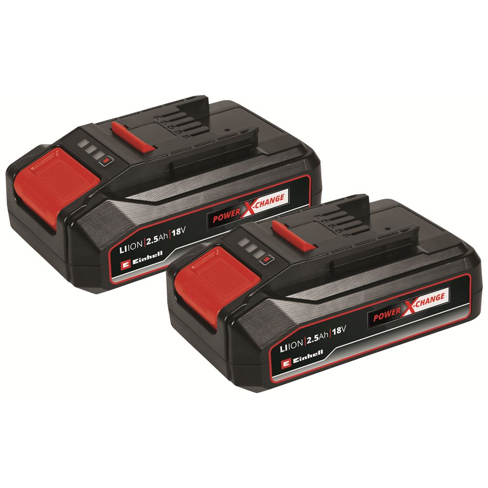 Einhell 2x 2.5Ah Power X-Change Batteries Twinpack 4511524