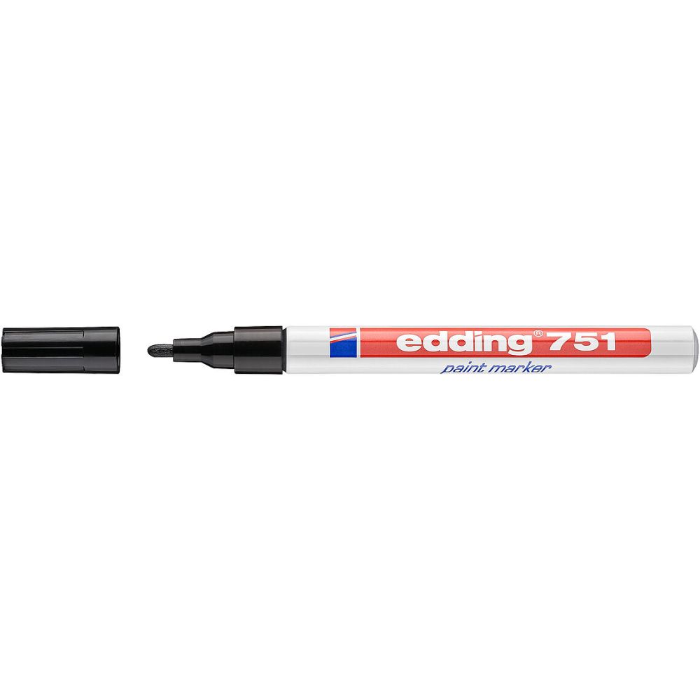 Edding 751 Paint Marker, Black Colour 4-751001