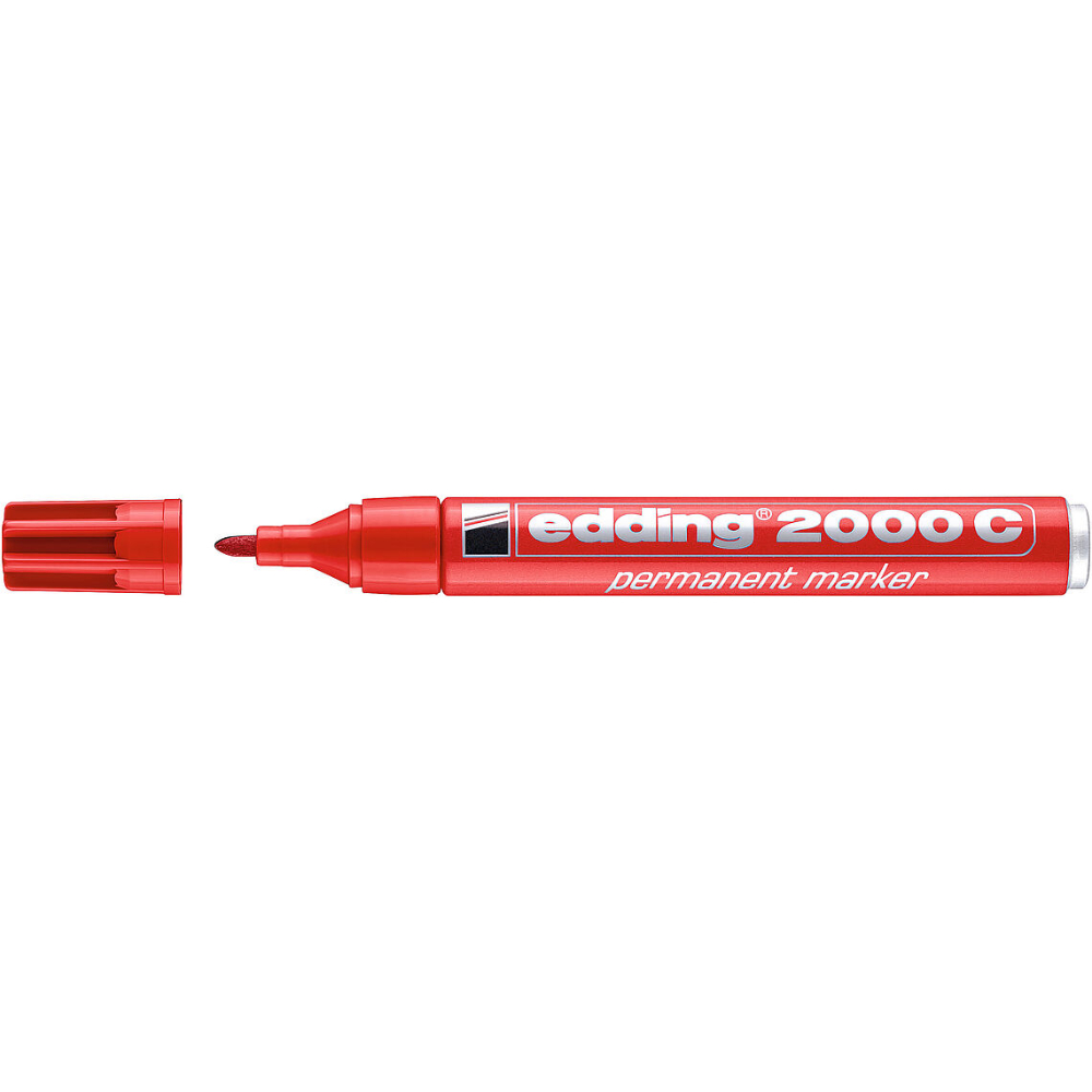 Edding 2000C Permanent Marker, Red Colour 4-2000C002