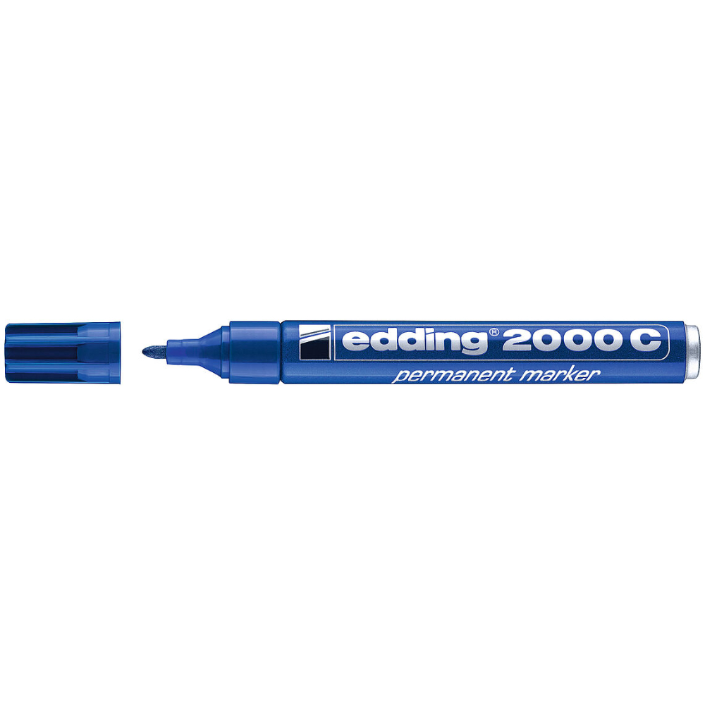 Edding 2000C Permanent Marker, Blue Colour 4-2000C003