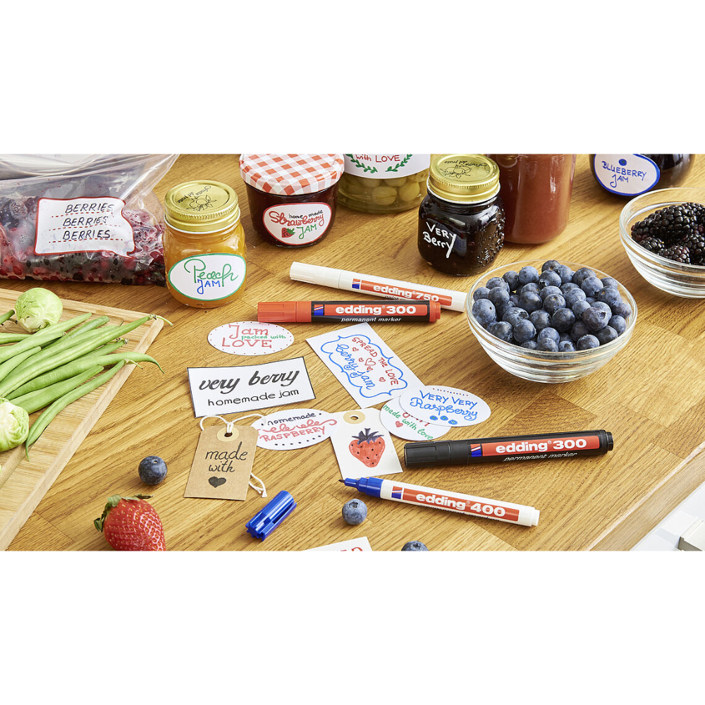 Edding Permanent marker is great for organising and labelling the kitchen
