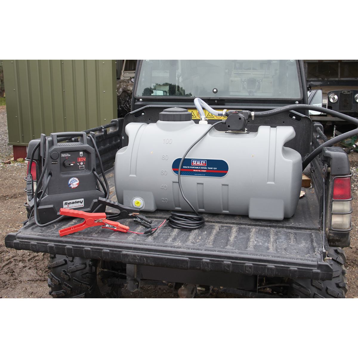 Easy to secure the tank to your pick up struck or van D100T