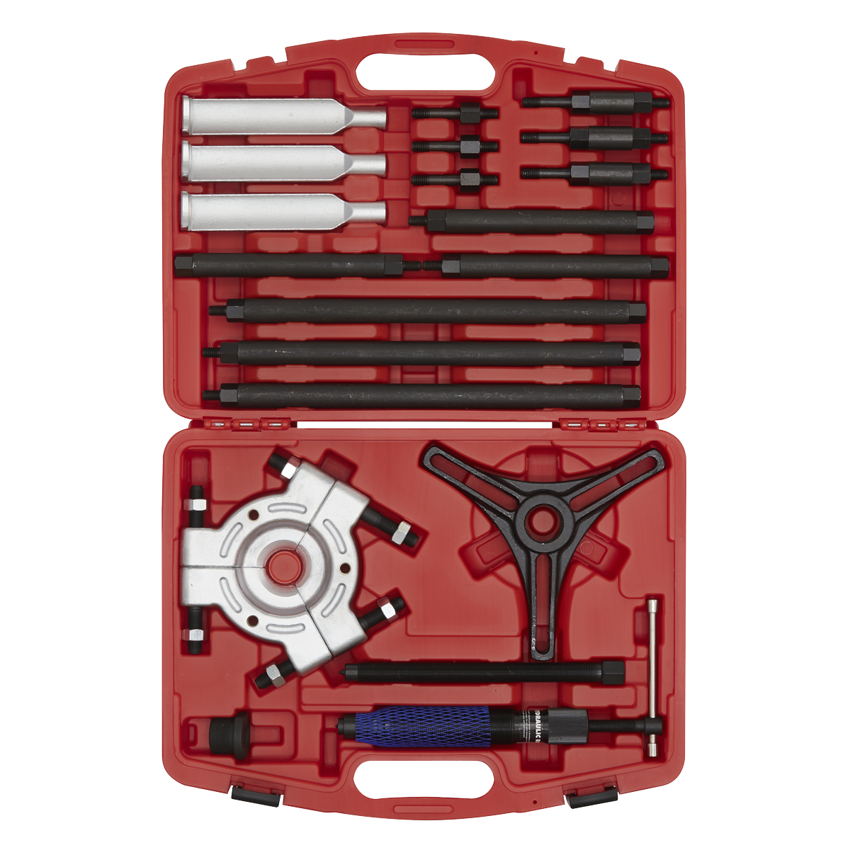 Forged steel 3-way bearing separator and gear puller set