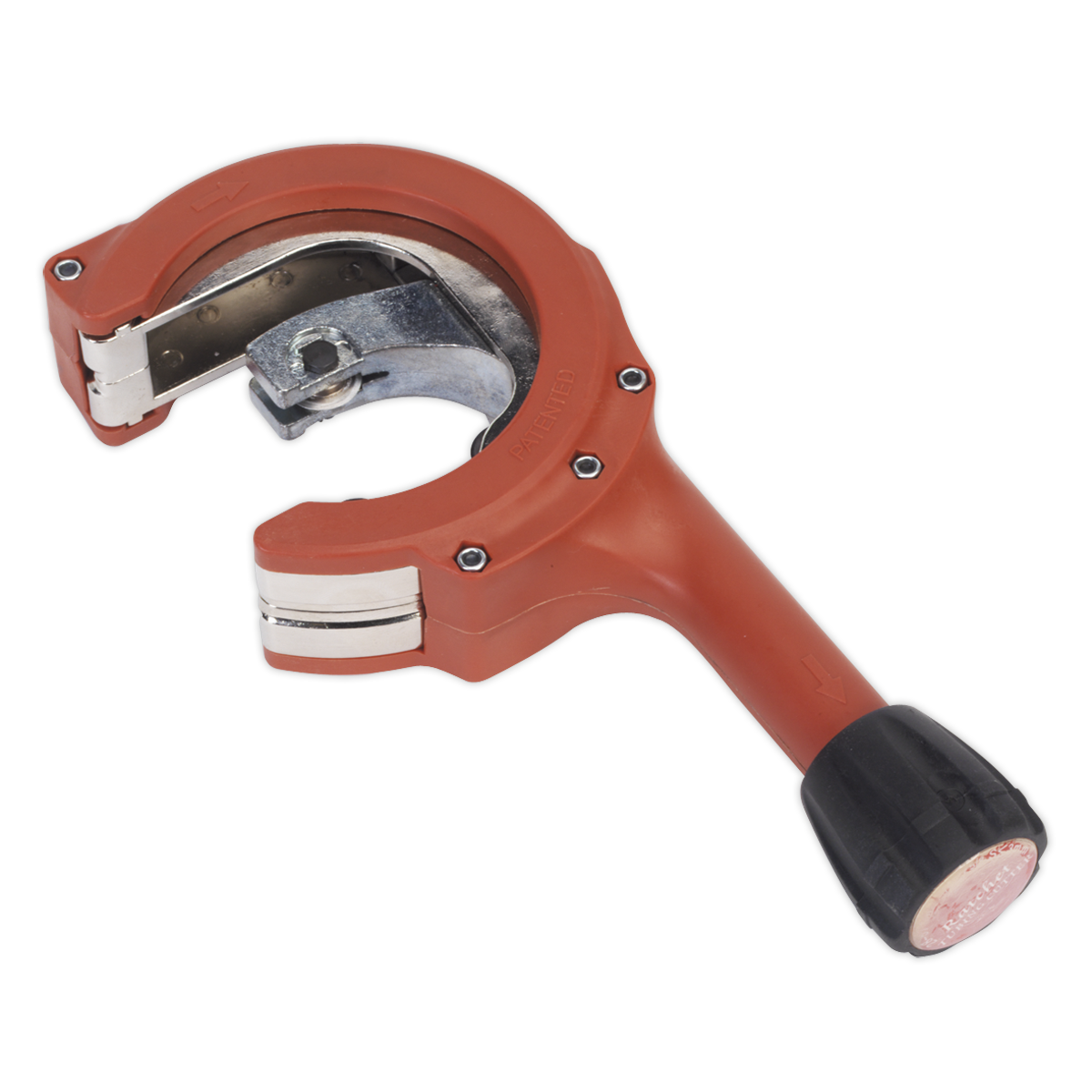 Universal application pipe cutter designed for where access is restricted.