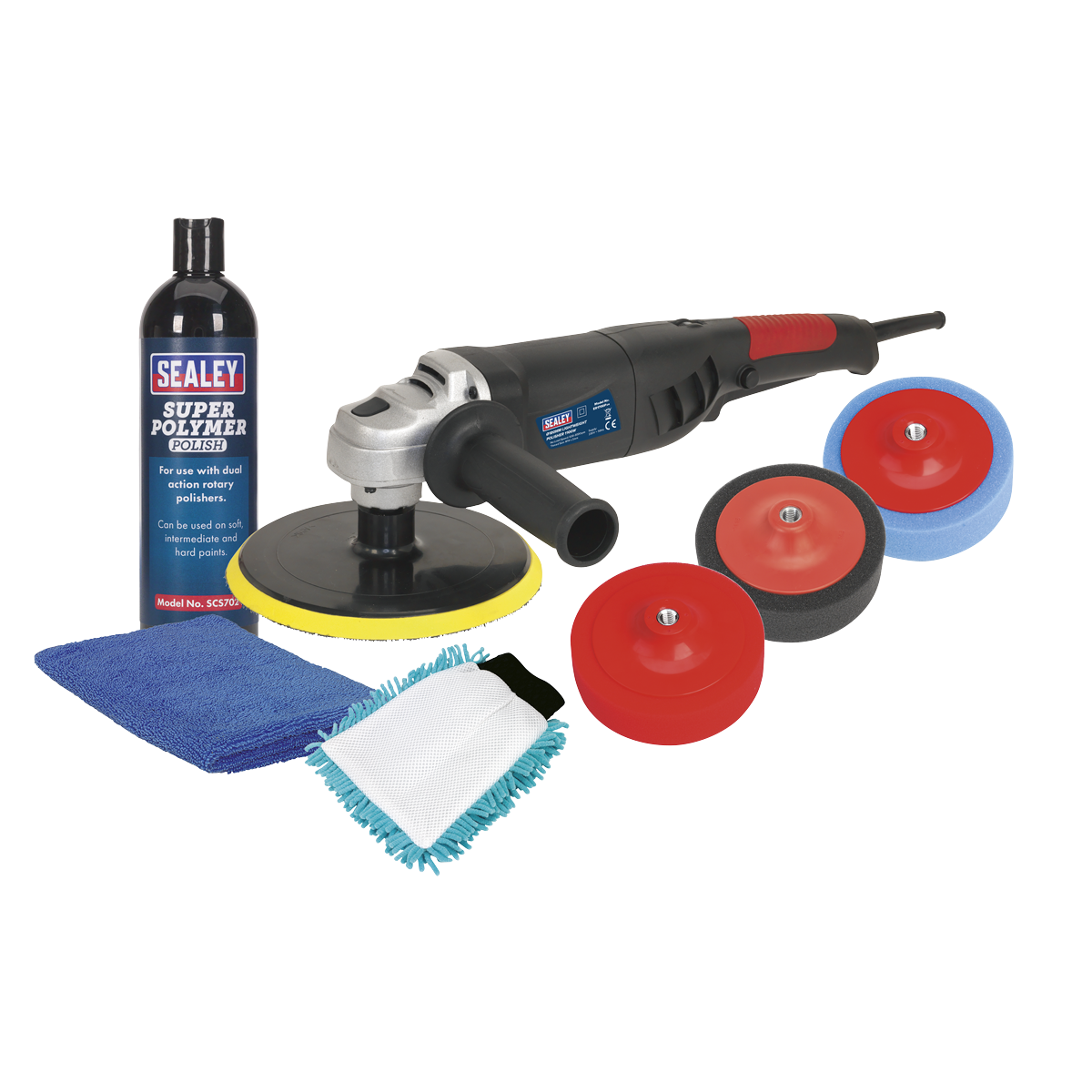 Sealey Ø180mm Pro Electric Polisher Kit 1100W/230V CPK03