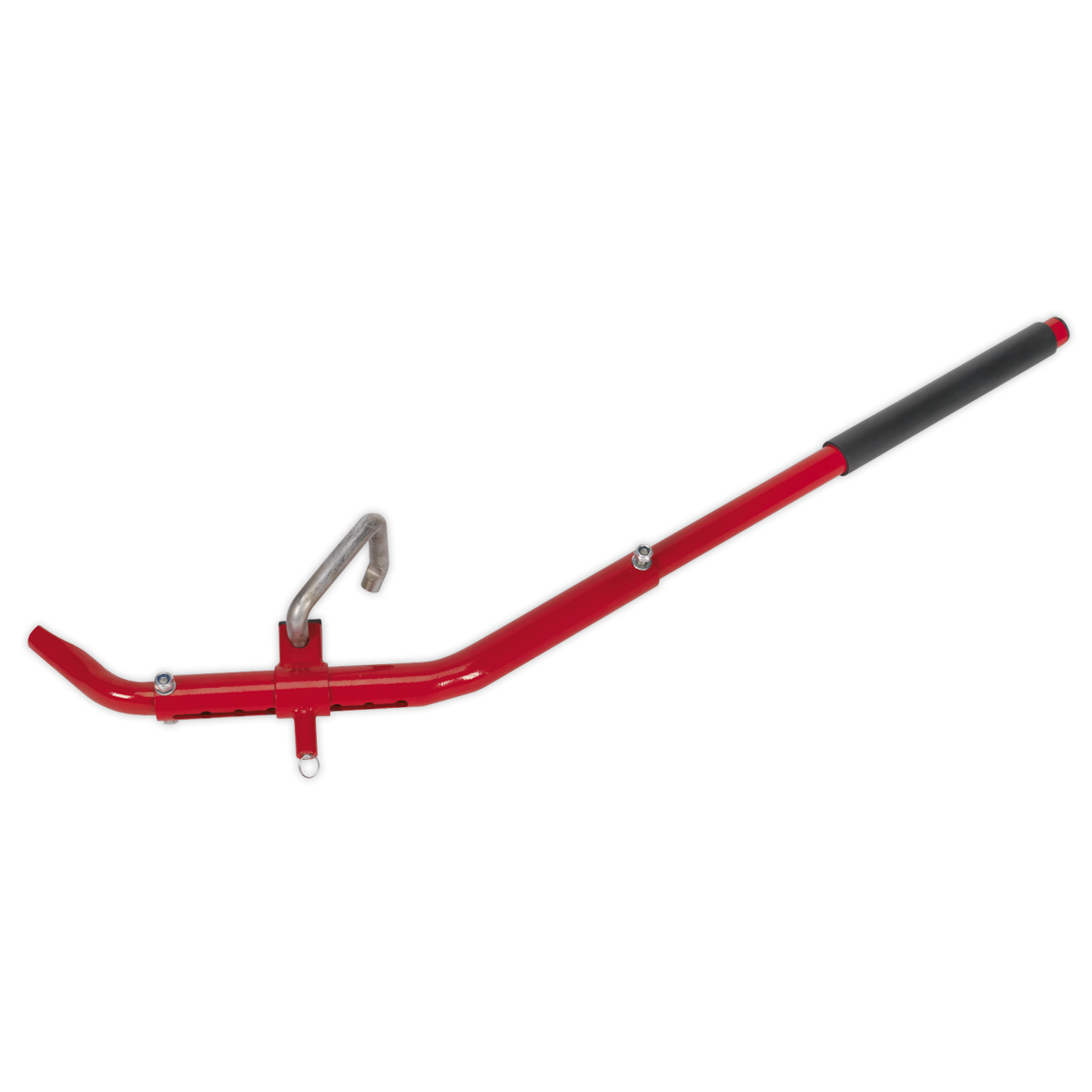 adjustable fulcrum position allows for use in a variety of positions and caters for left or right-handed use