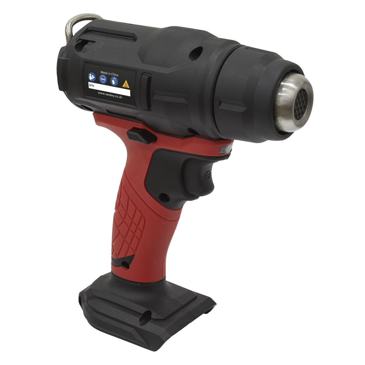 Lightweight, cordless hot air gun with a maximum temperature of 550°C.