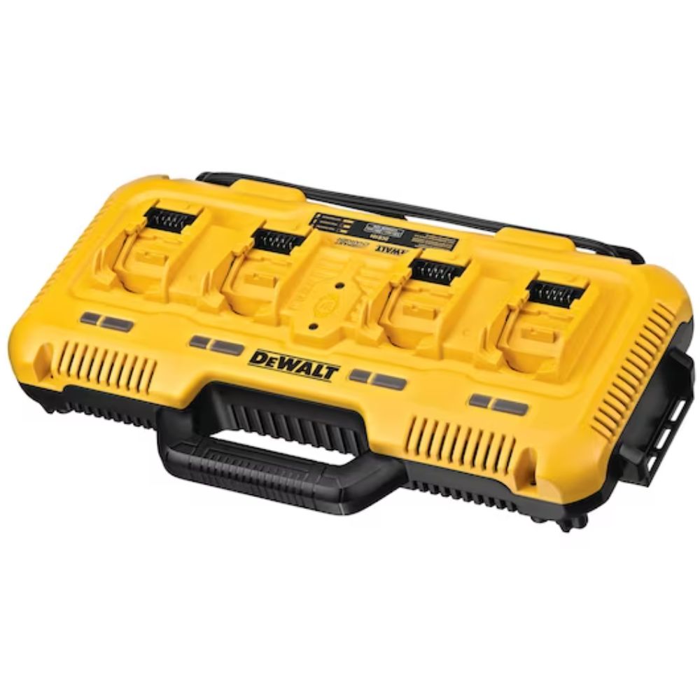 DeWalt Simultaneously fast charges 4 batteries