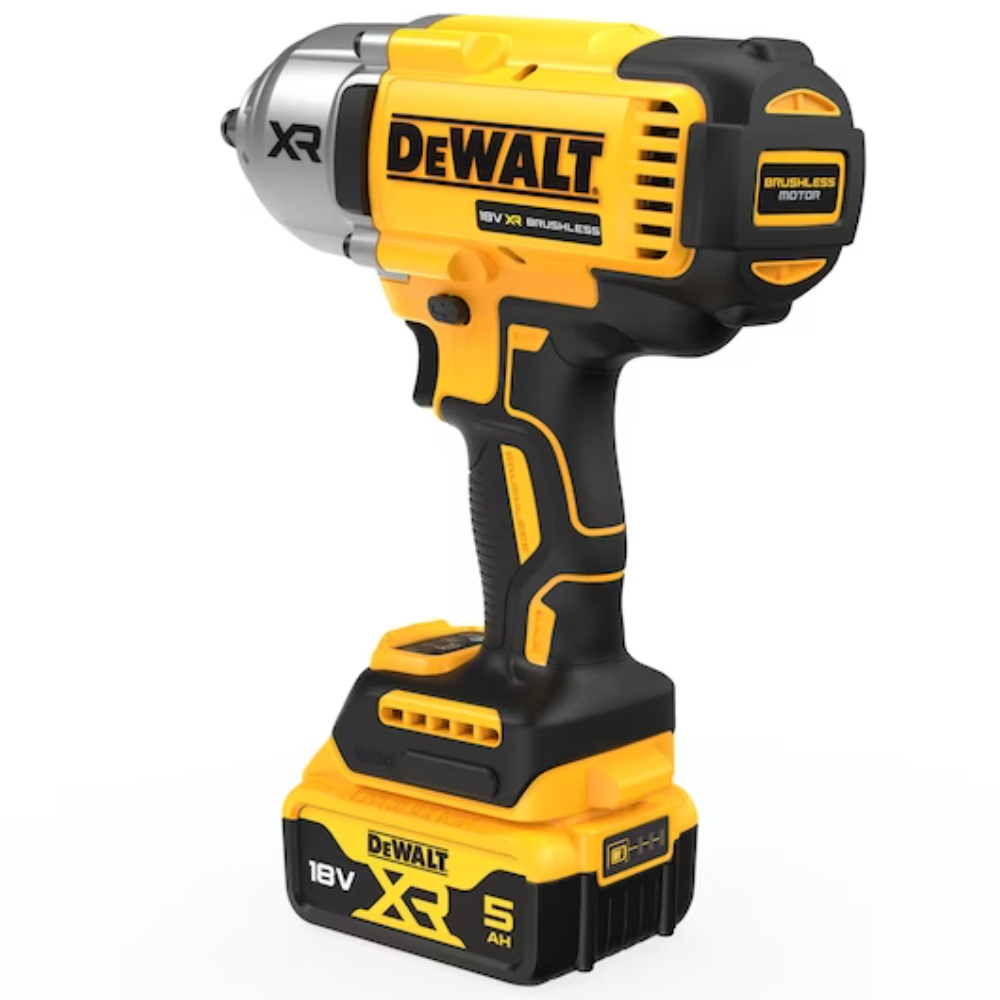 DeWalt 18v impact wrench kit with 2x 5.0Ah batteries