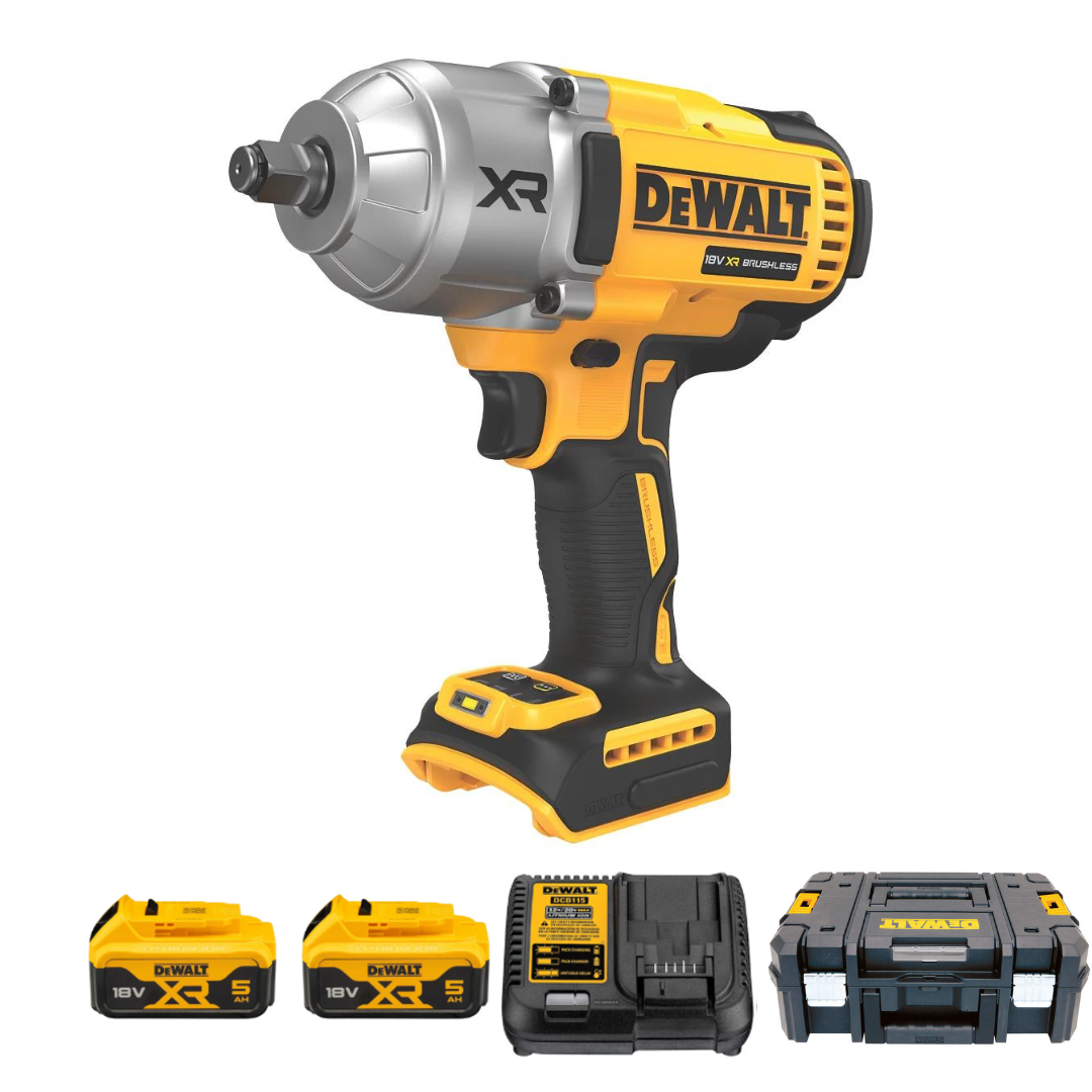 DeWalt DCF900P2T-G 18V XR Brushless Cordless 1/2" High Torque Impact Wrench Kit