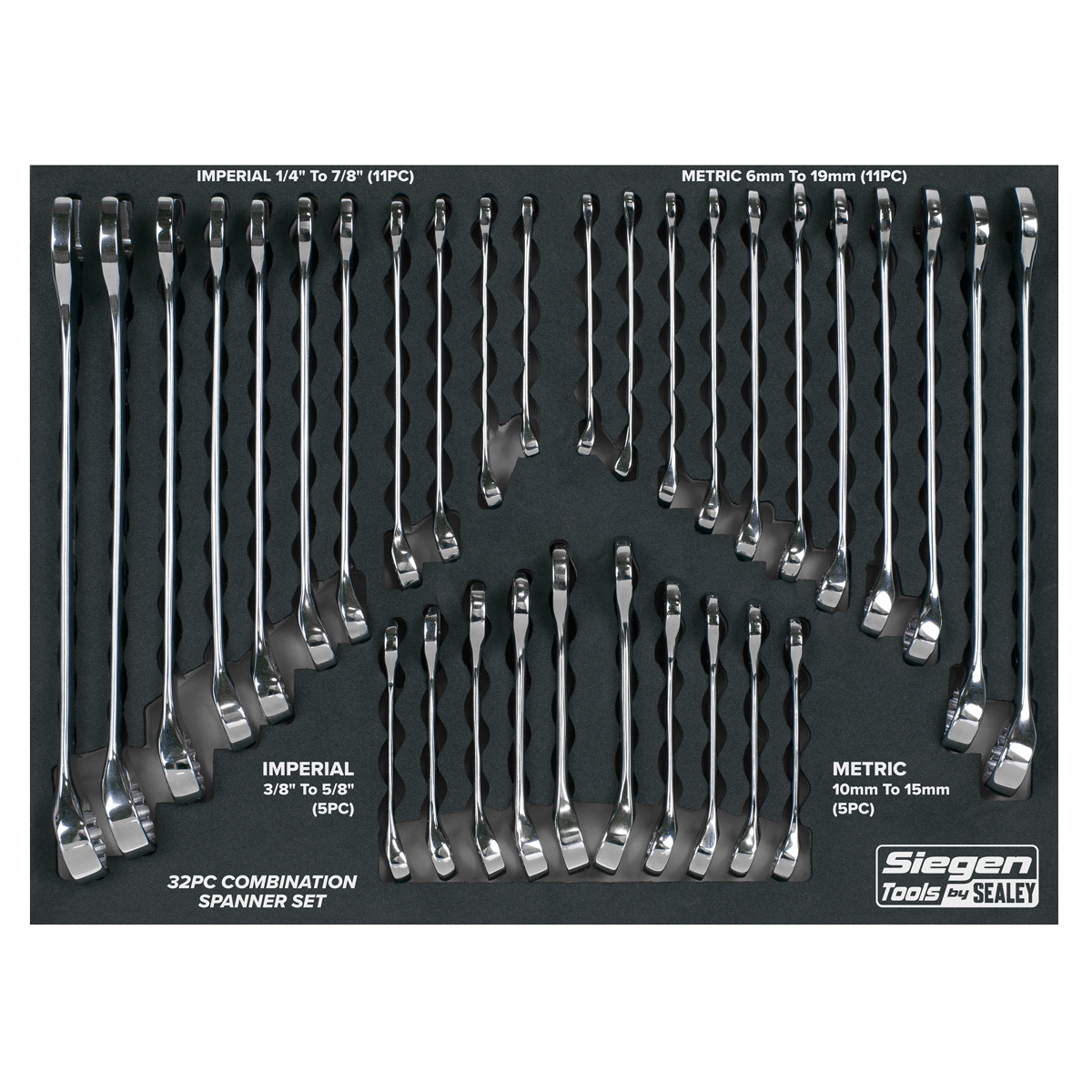 Sealey set of Imperial spanners S01239