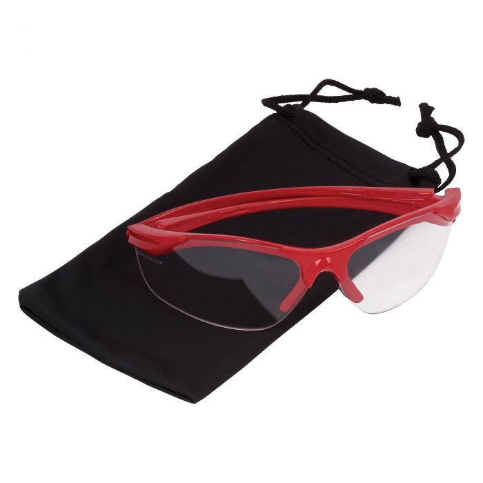 Trend clear lens safety glasses with pouch